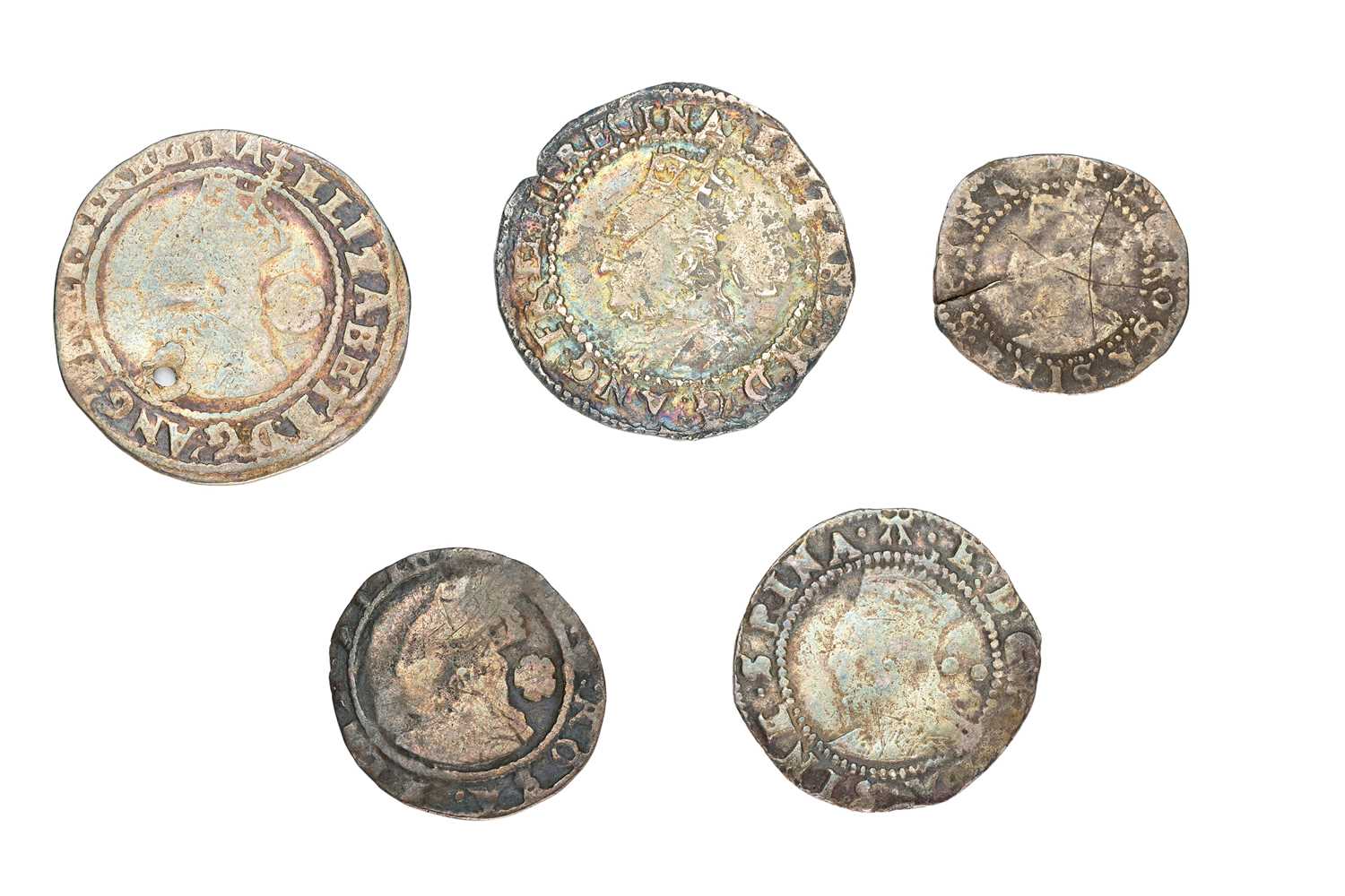 Lot 37 - Assortment of Elizabeth I Silver Coins, 5...