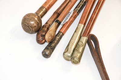 Lot 76 - Three Officer Training Corps Swagger Sticks,...