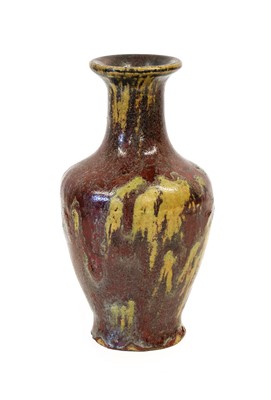 Lot 101 - A Chinese "Shiwan" Flambé-Glazed Vase, Qing...