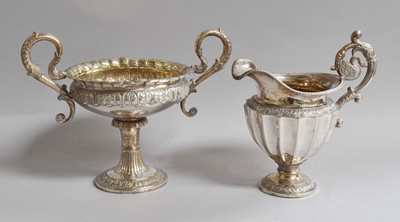 Lot 123 - A Danish Silver Cream-Jug and Sugar-Bowl, The...