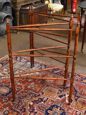 Lot 1373 - An Edwardian Four-Fold Towel Rail