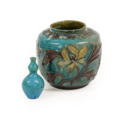 Lot 99 - A Chinese Fahua Glazed Porcelain Jar, Ming...