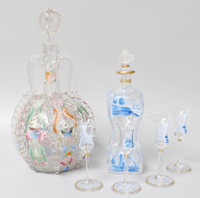 Lot 254 - A Dutch 19th Century Glass and Painted Enamel...