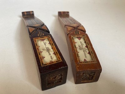Lot 2043 - A Matched Pair of Inlaid Knitting...