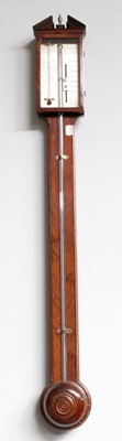 Lot 1327 - A George III Stick Barometer signed Tagliabue,...