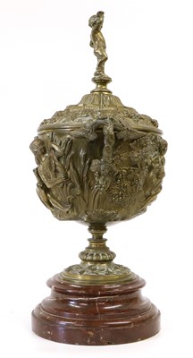 Lot 206 - A Bronze Cup and Cover, in Renaissance style,...