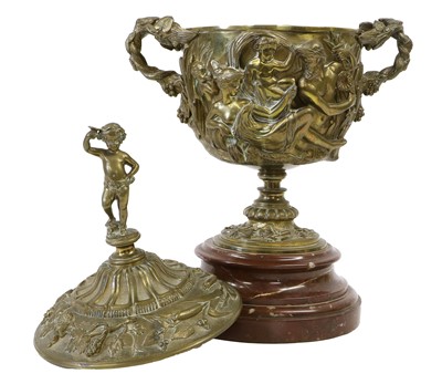 Lot 206 - A Bronze Cup and Cover, in Renaissance style,...