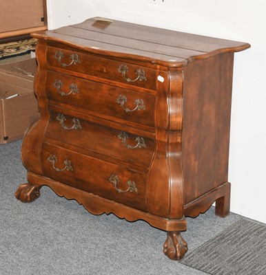 Lot 1188 - A Reproduction Hardwood Four Drawer Commode,...