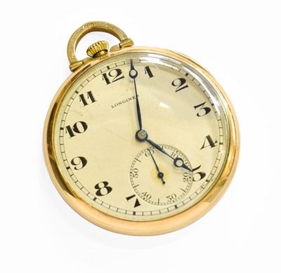 Lot 19 - A 9 Carat Gold Open Faced Pocket Watch, signed...