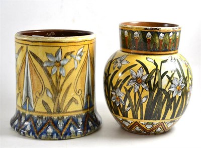 Lot 19 - Two Christopher Dresser Linthorpe vases (a.f.)