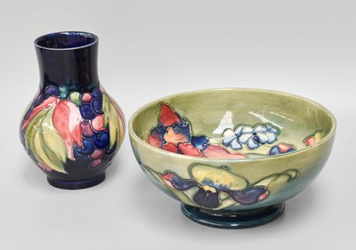 Lot 301 - A Walter Moorcroft Vase, leaves and berries...