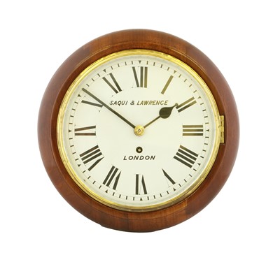 Lot 186 - A Mahogany 10-Inch Dial Wall Timepiece, signed...