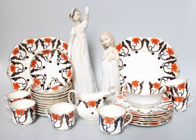 Lot 310 - An Aynsley Porcelain Part Tea Service, in wild...