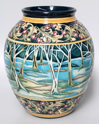 Lot 286 - A Contemporary Moorcroft Pottery Ovoid Vase,...