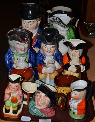 Lot 26 - A quantity of Toby jugs (on one tray)