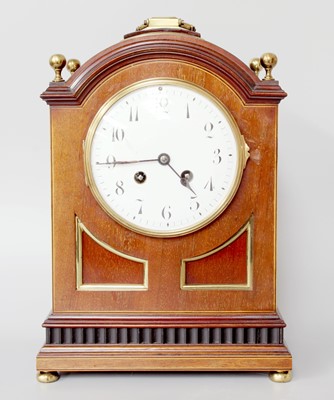 Lot 225 - A Mahogany Inlaid Striking Table Clock, circa...