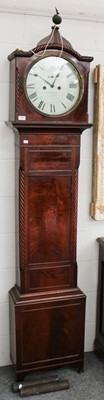 Lot 1186 - A Mahogany Eight Day Painted Dial Longcase...