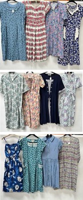 Lot 2129 - Circa 1950s Printed Cotton Dresses, comprising...