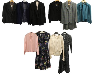 Lot 2186 - Assorted Circa 1940s Suits, Dresses and Shirts,...