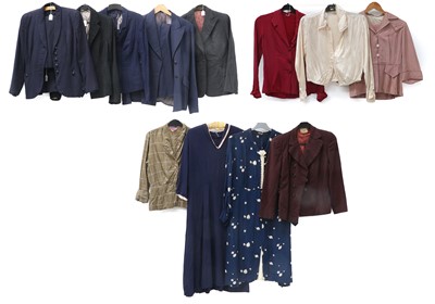 Lot 2121 - Assorted Circa 1940-50s Ladies Suits and...