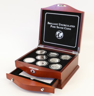 Lot 141 - Brilliant Uncirculated Pure Silver Coins Chest;...