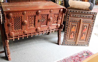 Lot 1194 - An Indian Polychrome Dowry Chest, the...