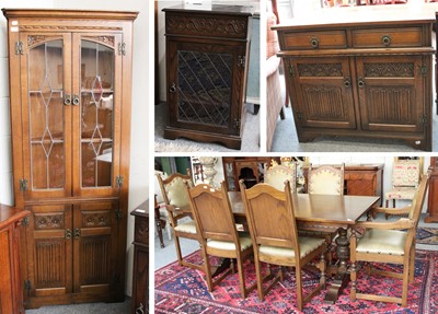 Lot 1139 - An Old Charm Dining Suite, comprising a...