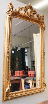 Lot 1180 - A 20th century Gilt Framed Mirror, with...