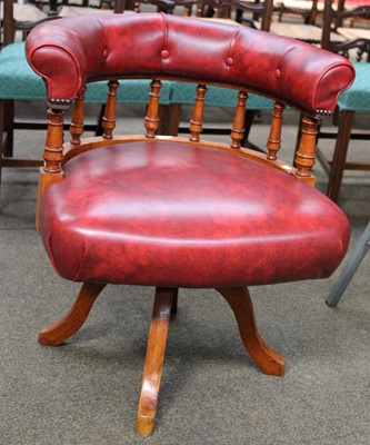 Lot 1168 - A Red Office Chair