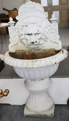 Lot 1208 - A Large Cast Iron White Planter