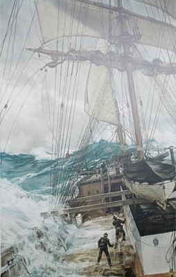 Lot 1097 - After Montague Dawson (1890-1973) Ship in a...