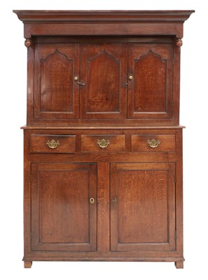 Lot 740 - A Joined Oak Court Cupboard, 2nd quarter 18th...