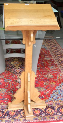 Lot 1270 - A Blonde Oak Lecturn, 20th Century, 112cm h