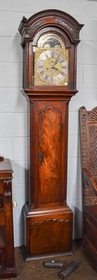 Lot 1384 - A Mahogany Eight Day Longcase Clock, circa...