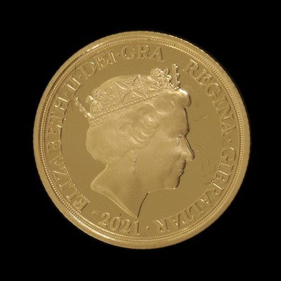 Lot 292 - Gibraltar, Sovereign 2021, (.917 gold, 22mm, 7....