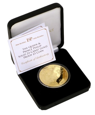 Lot 300 - Tristan Da Cunha, Gold Proof £5 Coin, (.917...