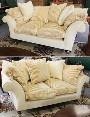 Lot 1212 - A Pair of 20th Century Two-Seater Sofas,...