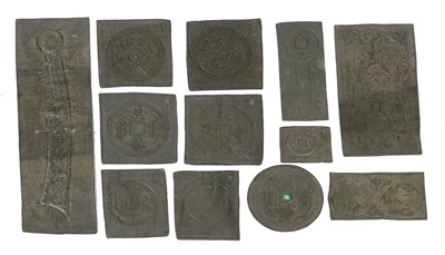 Lot 471 - Selection of Chinese Coin Templates, 10 in...