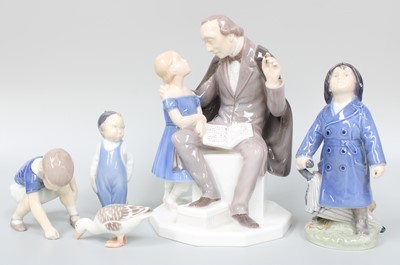 Lot 337 - A Royal Copenhagen Porcelain Figure of a Boy...