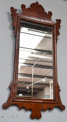 Lot 1217 - A Georgian Style Fretwork Mirror, 112cm by 55cm