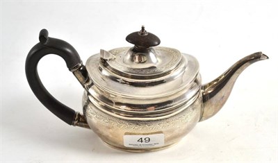 Lot 49 - A silver bachelors teapot, London 1913