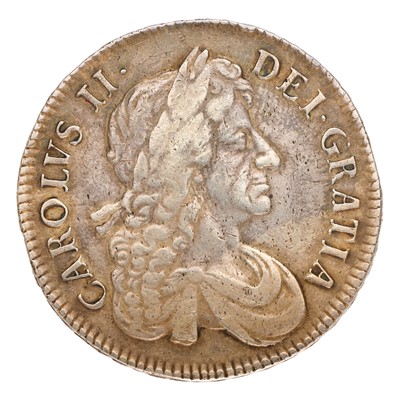 Lot 63 - Charles II, Crown 1679, T.PRIMO, fourth bust,...
