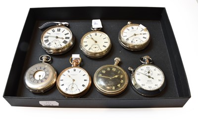 Lot 375 - A Silver Half Hunter J W Benson Pocket Watch,...