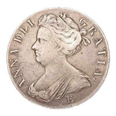 Lot 103 - Anne, Crown 1707, Edinburgh Mint, SEXTO,...