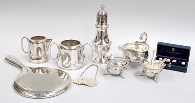 Lot 162 - A Collection of Assorted Silver and Silver...