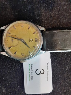Lot 3 - A Stainless Steel Omega Wristwatch