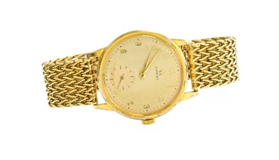 Lot 8 - A Gold Plated Omega Wristwatch, with attached...
