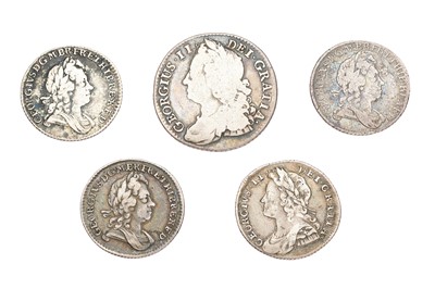 Lot 118 - Selection of Georgian Silver Coinage, 5 coins...