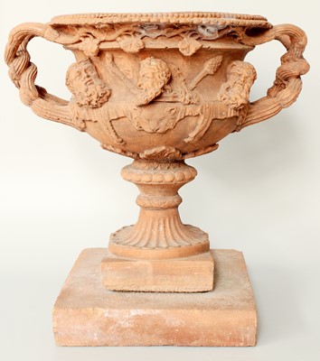 Lot 222 - A Terracotta Urn After the Warwick Vase, style...