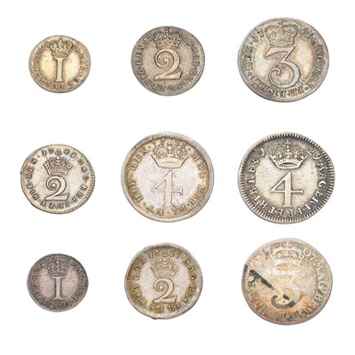 Lot 115 - Assortment of Georgian Maundy Oddments, 9...